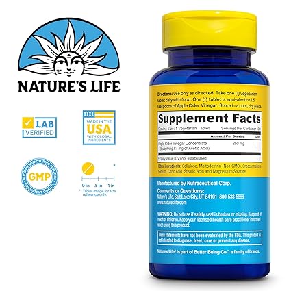 Apple Cider Vinegar Tablets by Nature's Life