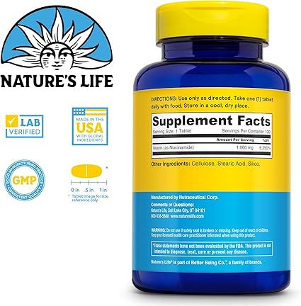 Niacinamide Tablets by Nature's Life