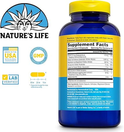 Cal/Mag/Zinc Complex Capsules by Nature's Life