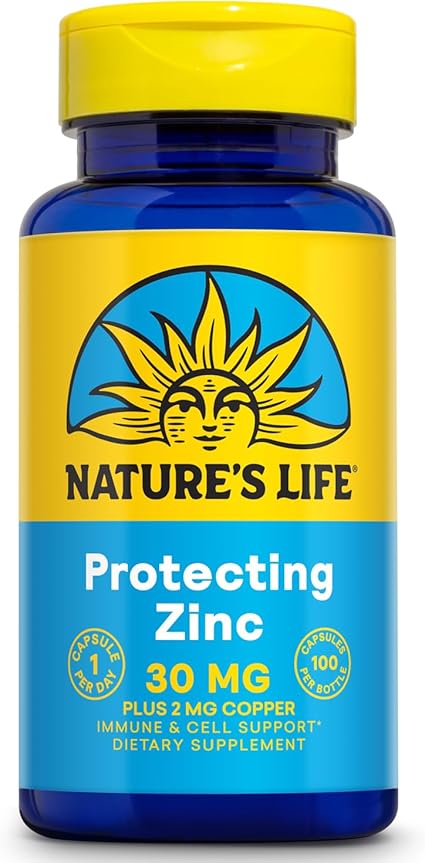 Zinc 30mg Capsules by Nature's Life