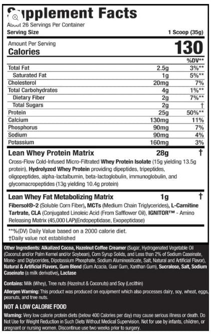 Lean Whey Protein Carrot Cake by Muscle Sport