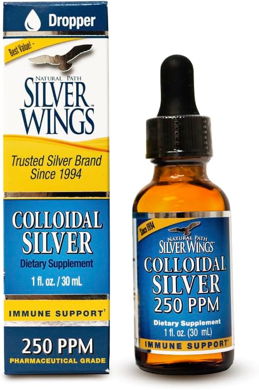 Colloidal Silver 250PPM 1oz Dropper by Natural Path Silver Wings