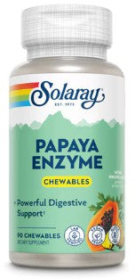 Papaya Enzyme Pineapple Chewable Tablets by Solaray
