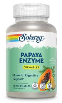 Papaya Enzyme Pineapple Chewable Tablet by Solaray