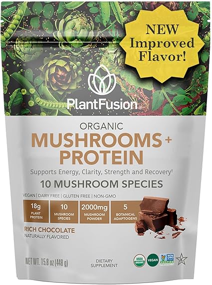 Organic Mushrooms + Protein Chocolate by Plant Fusion