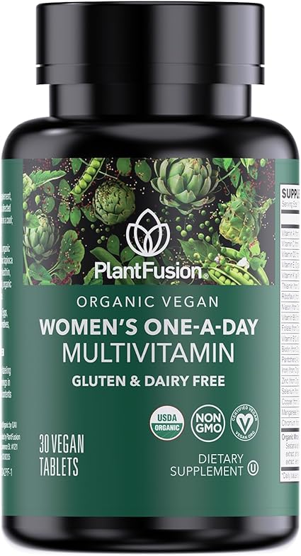 Women's Organic Vegan Once Daily Multivitamin Tablets by Plant Fusion