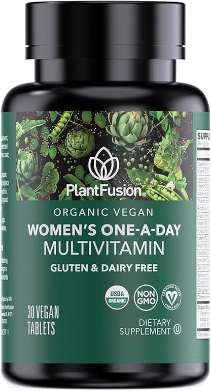 Women's Organic Vegan Once Daily Multivitamin Tablets by Plant Fusion