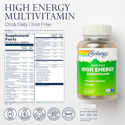 Once Daily High Energy Multivitamin Capsules by Solaray