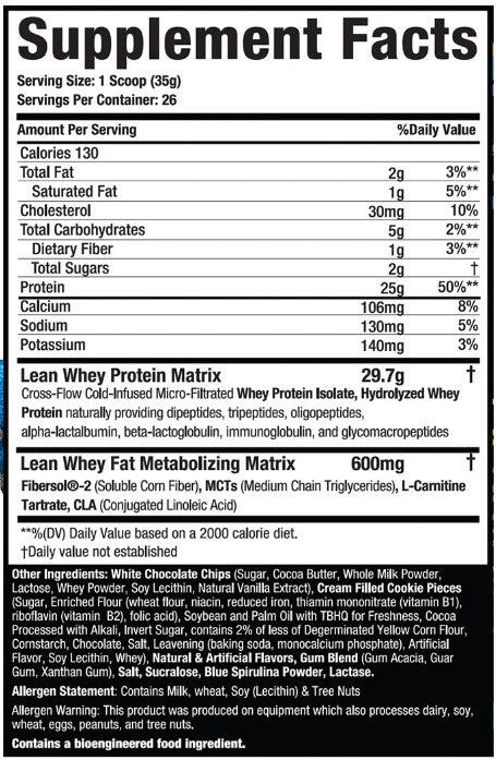 Lean Whey Protein Monster Cookie by Muscle Sport