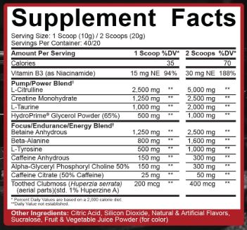 Kill it PreWorkout Fruit Punch by 5% Nutrition