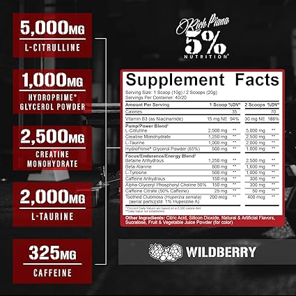 Kill It PreWorkout Wildberry by 5% Nutrition