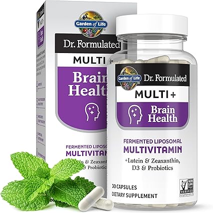 Fermented Liposomal Multivitamin + Brain Health Capsules by Garden of Life