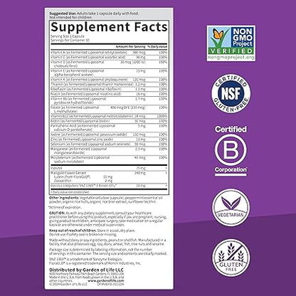 Fermented Liposomal Multivitamin + Brain Health Capsules by Garden of Life