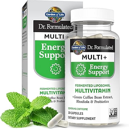 Fermented Liposomal Multivitamin + Energy Support Capsules by Garden of Life
