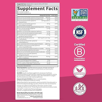 Fermented Liposomal Multivitamin + Beauty Complex Capsules by Garden of Life