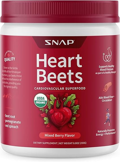 Heart Beets Mixed Berry Powder by Snap Supplements