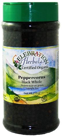 Organic Black Peppercorns by Celebration Herbals