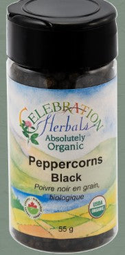 Organic Black Peppercorns by Celebration Herbals