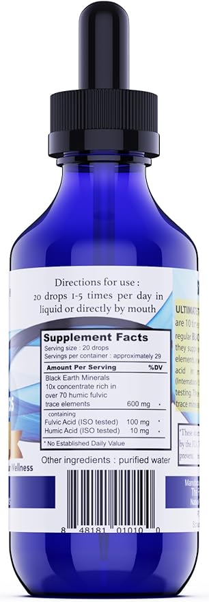 Black Earth Ultimate Trace Minerals Liquid by The Food Movement