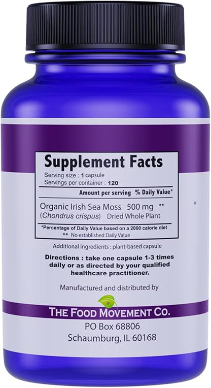 Organic Irish Sea Moss Capsules by The Food Movement