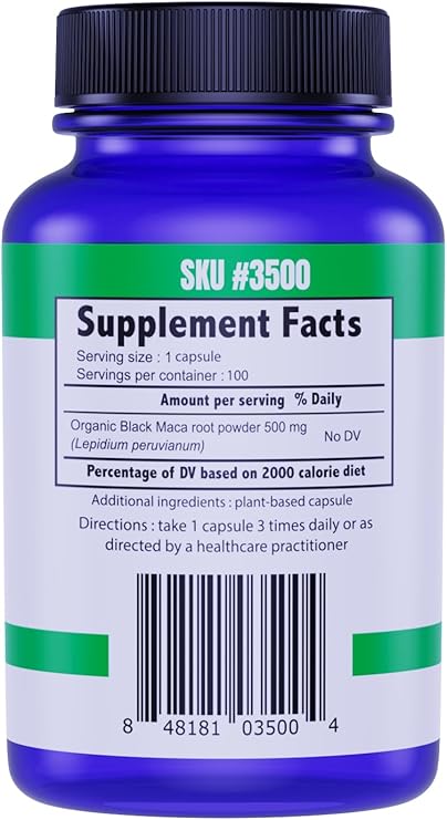 Organic Black Maca Capsules by The Food Movement