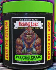 Creatine Craig Fruit Punch Powder by Insane Labz