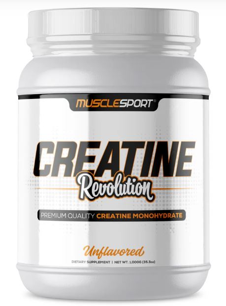 Creatine Monohydrate Unflavored 1000g Powder by Muscle Sport