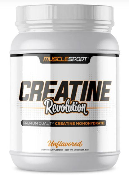 Creatine Monohydrate Unflavored 1000g Powder by Muscle Sport