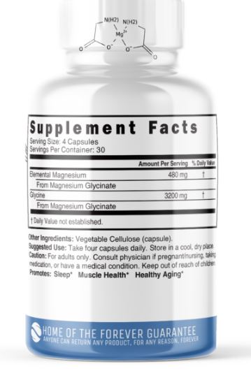 Magnesium Glycinate Capsules by Nature's Fusions