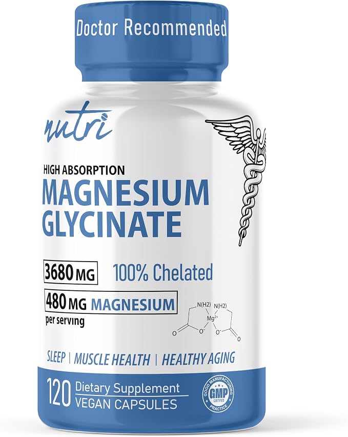 Magnesium Glycinate Capsules by Nature's Fusions