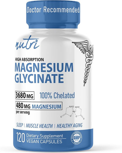 Magnesium Glycinate Capsules by Nature's Fusions