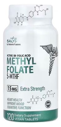 Methyl Folate 15mg Tablets by Nature's Fusions