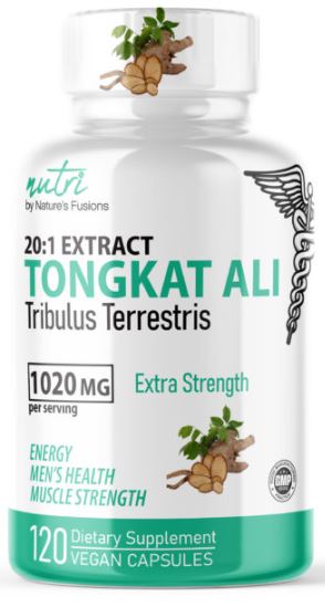 Tongkat Ali Extract with Tribulus Capsules by Nature's Fusions