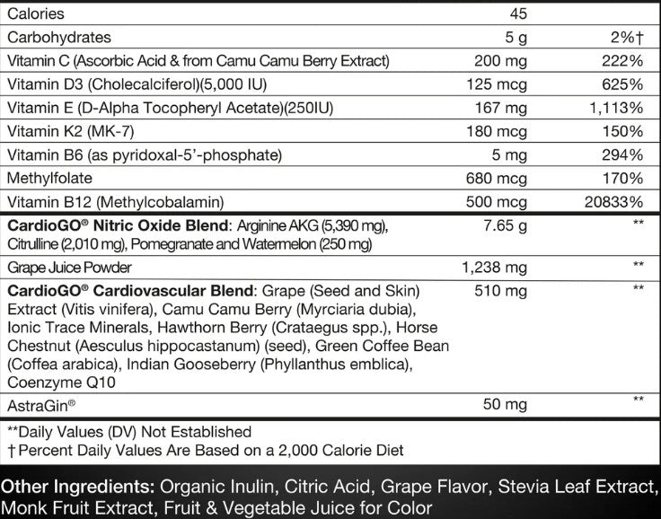 Ultimate Nitric Oxide Powder Juicy Grape by Bionox