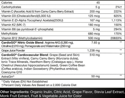 Ultimate Nitric Oxide Powder Juicy Grape by Bionox