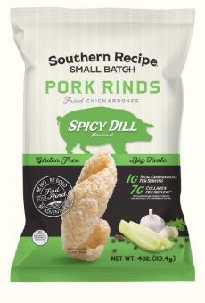 Spicy Dill Pork Rinds by Southern Recipe