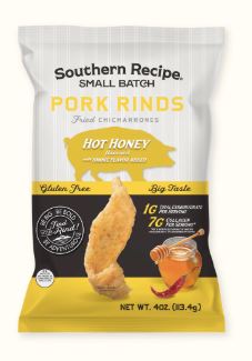 Hot Honey Pork Rinds by Southern Recipe