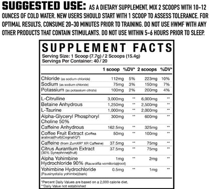 HWMF PreWorkout Blue Colada by Axe & Sledge