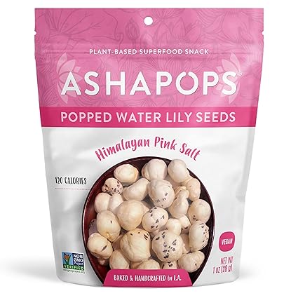 Popped Water Lily Seed Himalayan Pink Salt by Ashapops