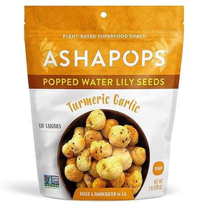 Popped Water Lily Seeds Turmeric Garlic by Ashapops