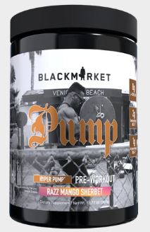 Pump PreWorkout Razz Mango Sherbet by BlackMarket