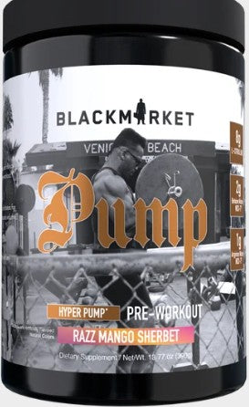 Pump PreWorkout Razz Mango Sherbet by BlackMarket