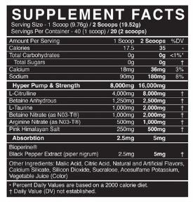 Pump PreWorkout Watermelon Lemonade by BlackMarket Labs