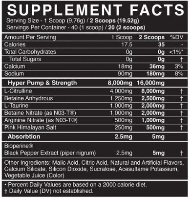 Pump PreWorkout Watermelon Lemonade by BlackMarket Labs