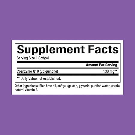 CoQ10 100mg Softgels by Natural Factors