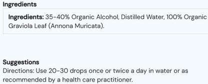 Organic Graviola Liquid Extract by Amazon Therapeutics