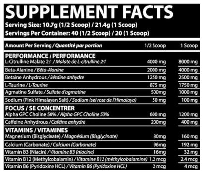 Unleashed PreWorkout Fuzzy Peach by Ape-X