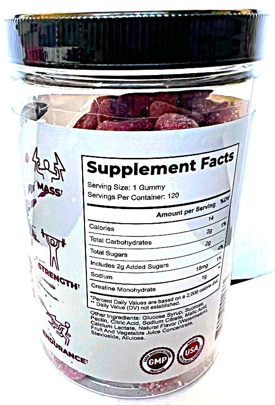 Creatine GumDrop Gummies Blue Raspberry by IP Pharma – Wholesale Nutrition