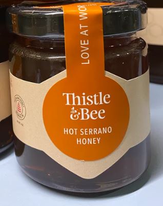 Serrano Infused Hot Honey by Thistle & Bee