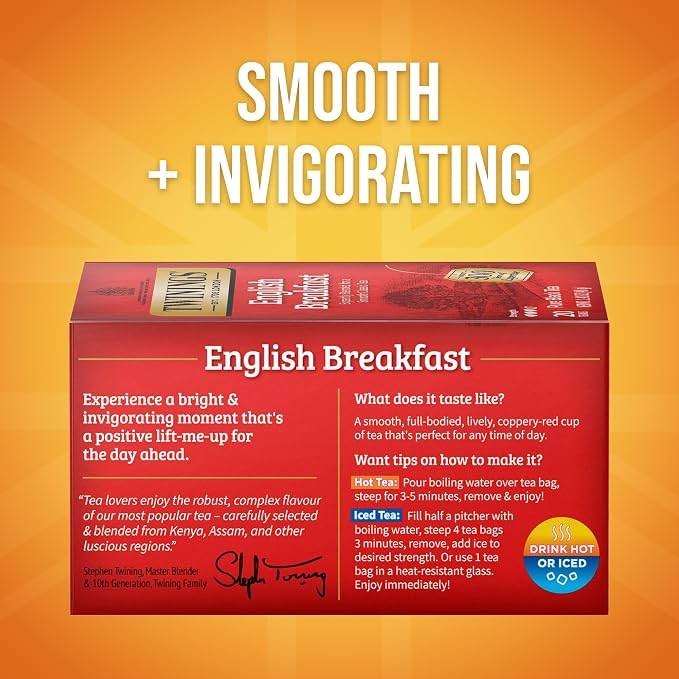 English Breakfast Black Tea Bags by Twinings